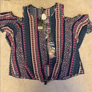 XL W Tie Blouse
